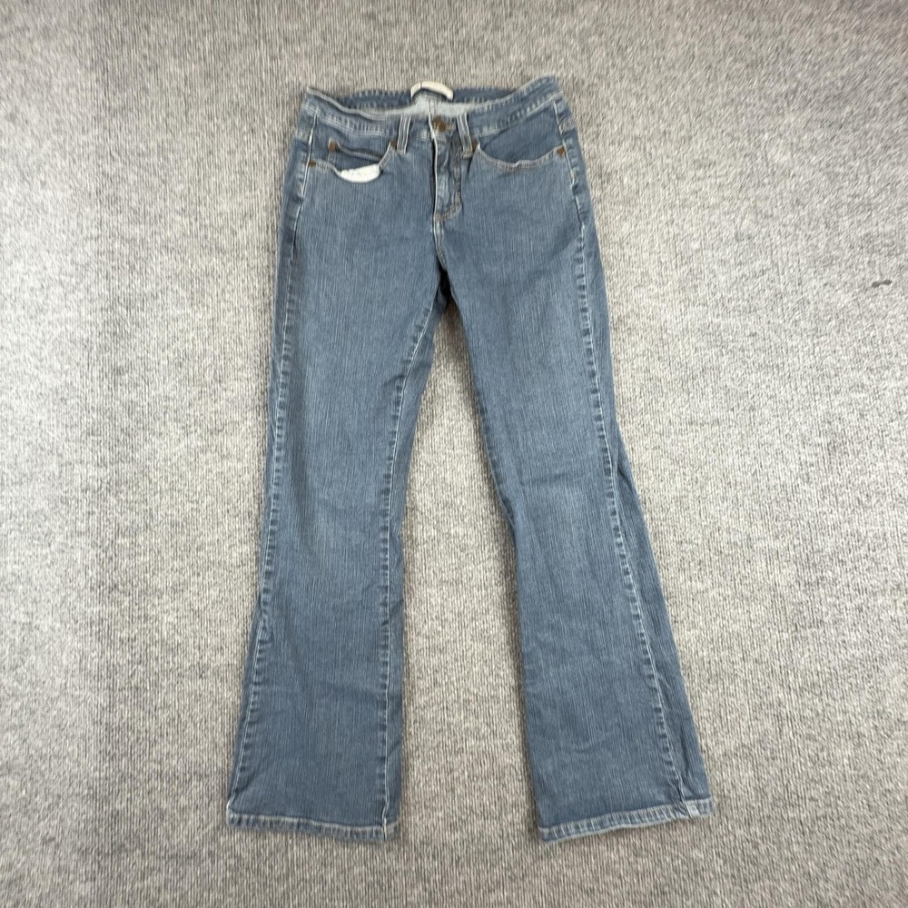 Lee Jeans Womens 6 Short Medium Wash Mid Rise Slender Secret Bootcut Denim